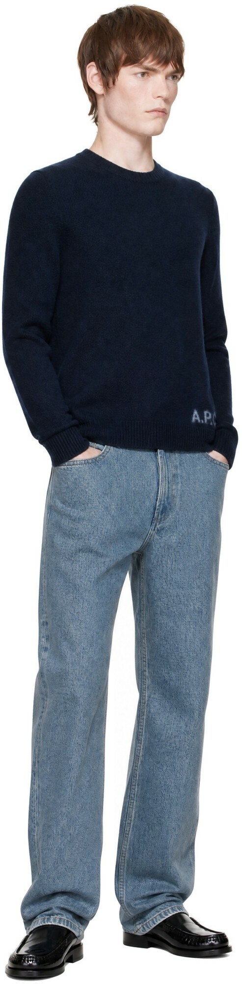 A.P.C. Navy Edward Sweater