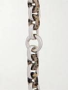 BOTTEGA VENETA - Sterling Silver Dalmatian Quartz Bracelet - Silver