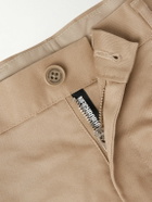 Neighborhood - Two Tuck Straight-Leg Cotton-Blend Trousers - Neutrals