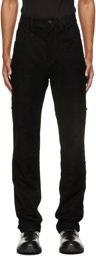 Ann Demeulemeester Distressed Suede Trousers