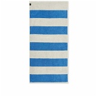 HAY Frotté Stripe Hand Towel in Blue