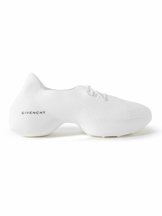 Photo: Givenchy - TK-360 Logo-Print Stretch-Knit Sneakers - White