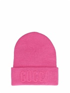 GUCCI - Embroidered Wool Knit Beanie