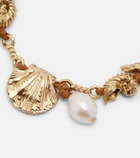 Alémais Faux pearl embellished charm bracelet
