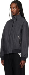 POST ARCHIVE FACTION (PAF) Gray Opening Bomber Jacket