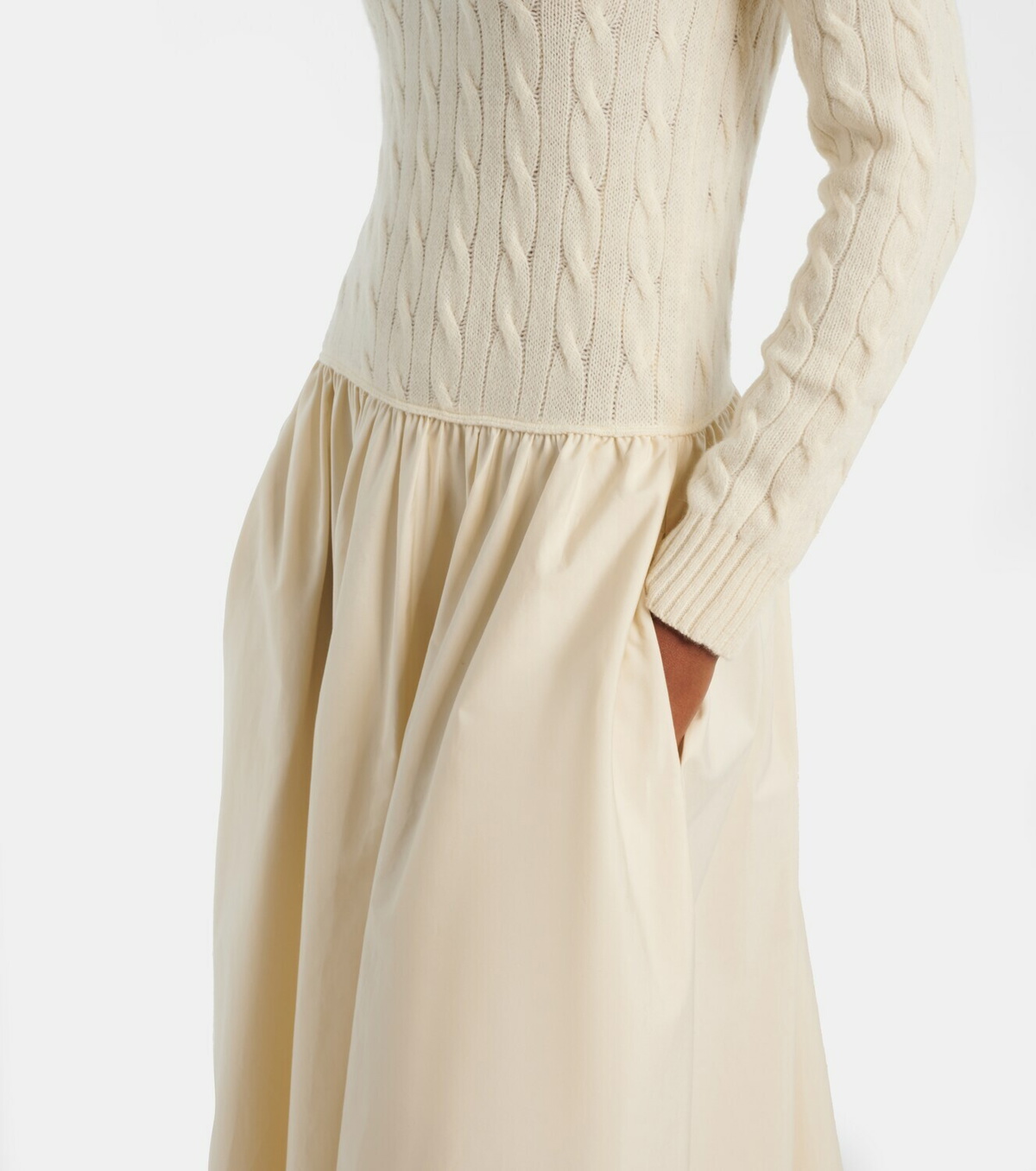 Polo Ralph Lauren Cotton and wool-blend maxi dress