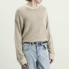 Represent Men's Lightweight Alpaca Knit Jumper in Latte