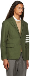 Thom Browne Green 4-Bar Unconstructed Sport Blazer