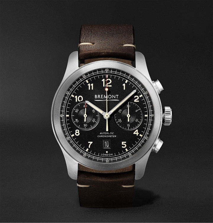Photo: Bremont - ALT1-C Griffon Automatic Chronograph 43mm Stainless Steel and Leather Watch - Black
