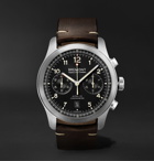 Bremont - ALT1-C Griffon Automatic Chronograph 43mm Stainless Steel and Leather Watch - Black