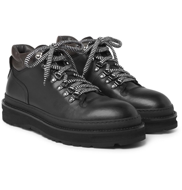 Photo: Dunhill - All Terrain Leather Hiking Boots - Men - Black