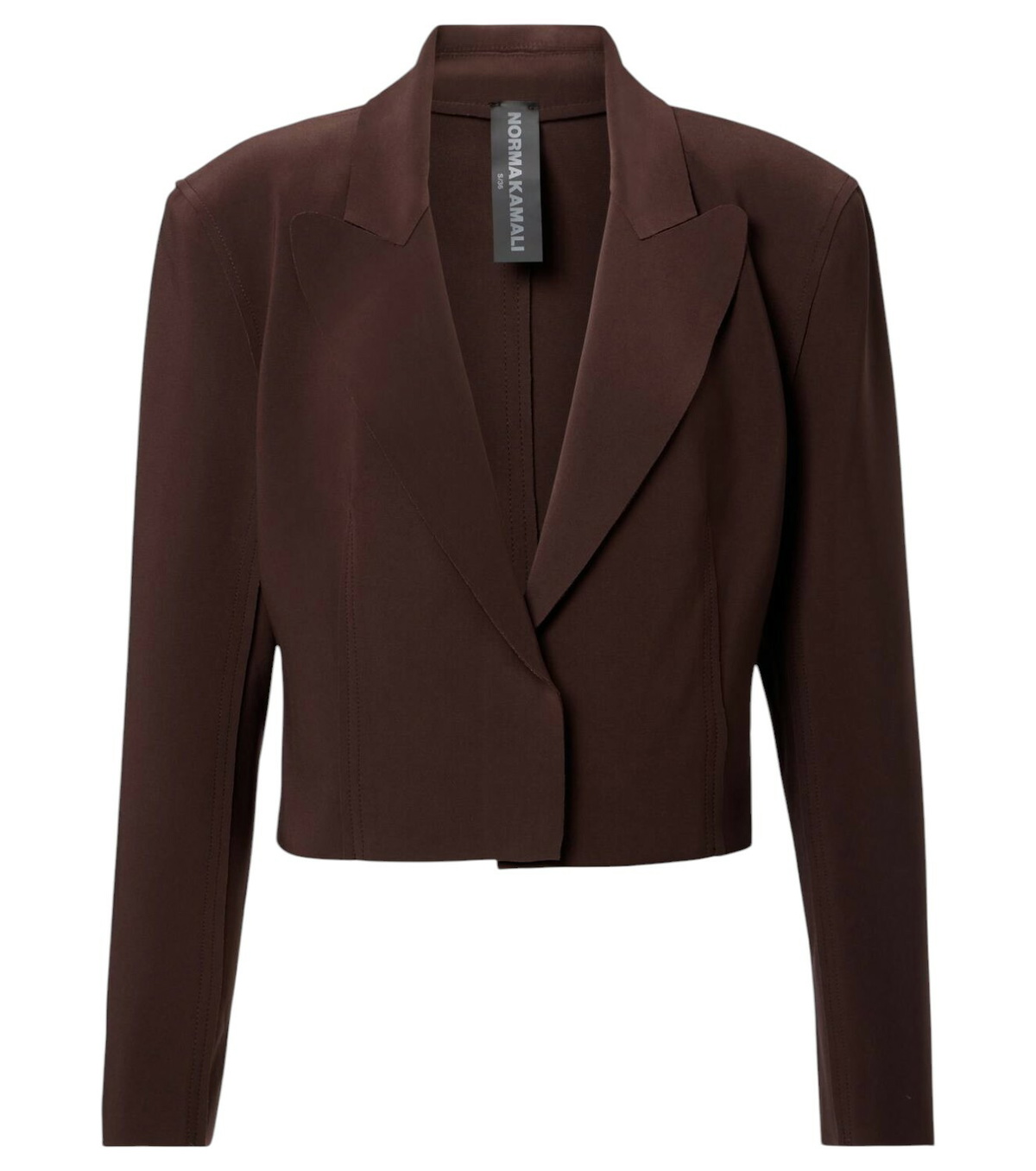 ジャケット Norma Kamali Transparent blazer SB STRAIGHT FIT JACKET – Silver – Norma Kamali