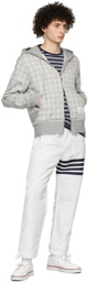 Thom Browne White 4-Bar Lounge Pants