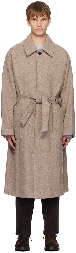 Photo: LE17SEPTEMBRE Beige Single-Breasted Coat