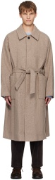 LE17SEPTEMBRE Beige Single-Breasted Coat