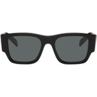 Prada Eyewear Black Triangle Logo Sunglasses