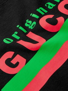 GUCCI - Logo-Print Cotton-Jersey T-Shirt - Black