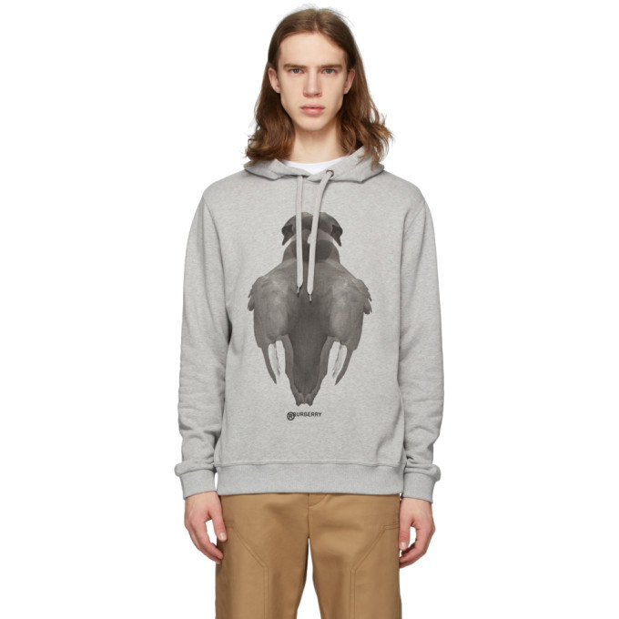 Photo: Burberry Grey Double Swan Hoodie