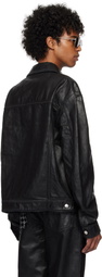 AMIRI Black Waxed MA Qaud Denim Jacket