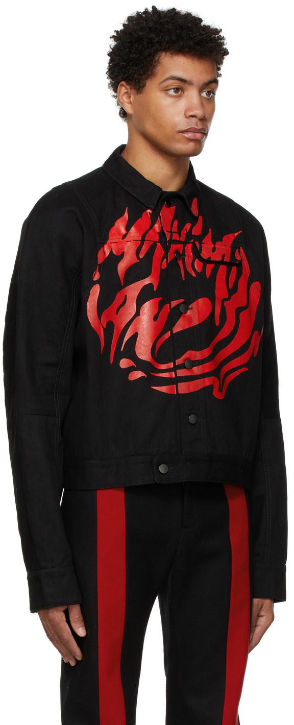 Maximilian Black Denim Logo Jacket