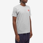 Comme des Garçons Play Men's Invader Heart T-Shirt in Grey