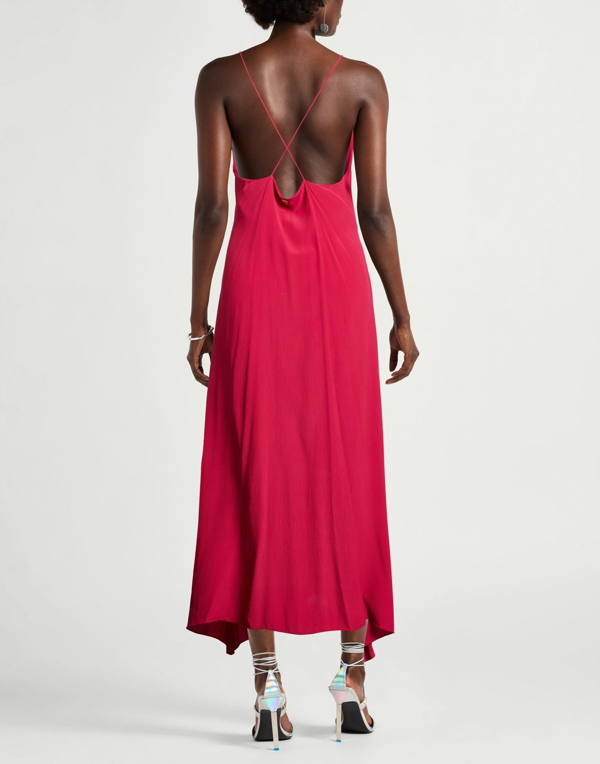 Manila Grace Womens Maxi dress Garnet