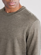 Zegna - Oasi Knitted Linen T-Shirt - Brown