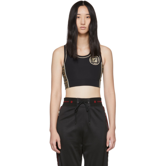 Photo: Fendi Black Forever Fendi Sports Bra