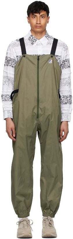 Photo: Engineered Garments Khaki K-Way Edition Packable Perry 3.0 Overalls