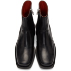 Acne Studios Black Leather Heeled Boots