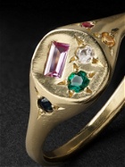Seb Brown - Neapolitan Gold, Sapphire, Emerald and Ruby Ring - Gold
