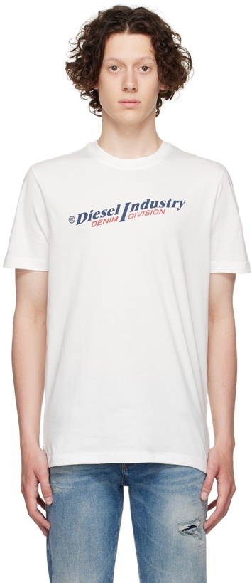 Photo: Diesel White T-Diegor-Ind T-Shirt