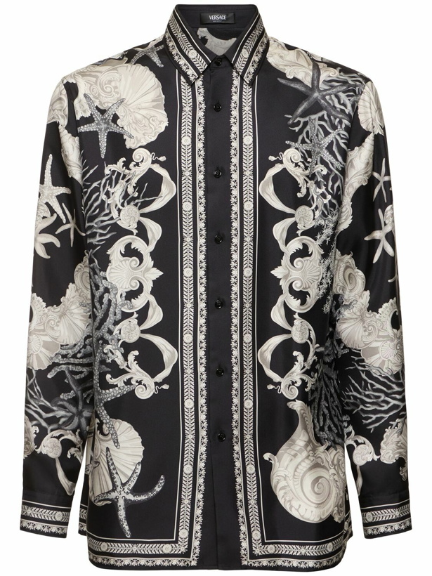 Photo: VERSACE Informal Printed Silk Twill Shirt