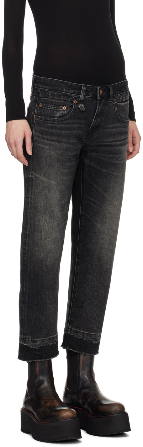 R13 Black Boy Straight Jeans R13