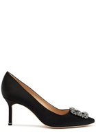 Manolo Blahnik Hangisi 75 Silk-satin Pumps