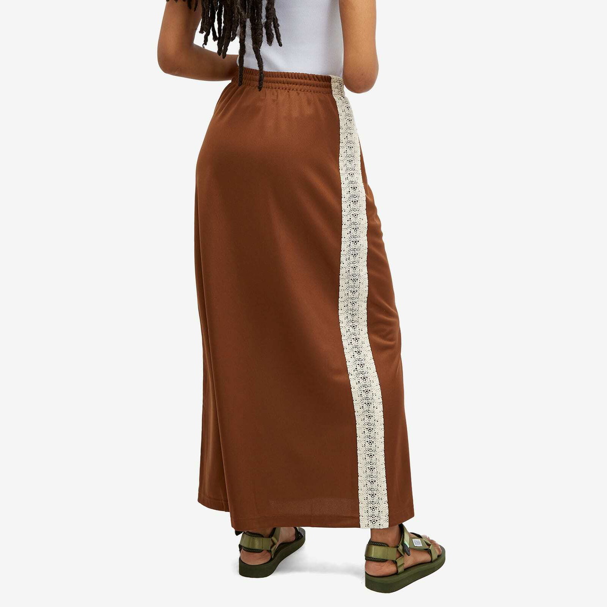 END. x Needles Women's 'Rattan' String Fatigue Skirt in Brown