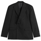 MKI Men's Double Breasted Suit Jacket in Black