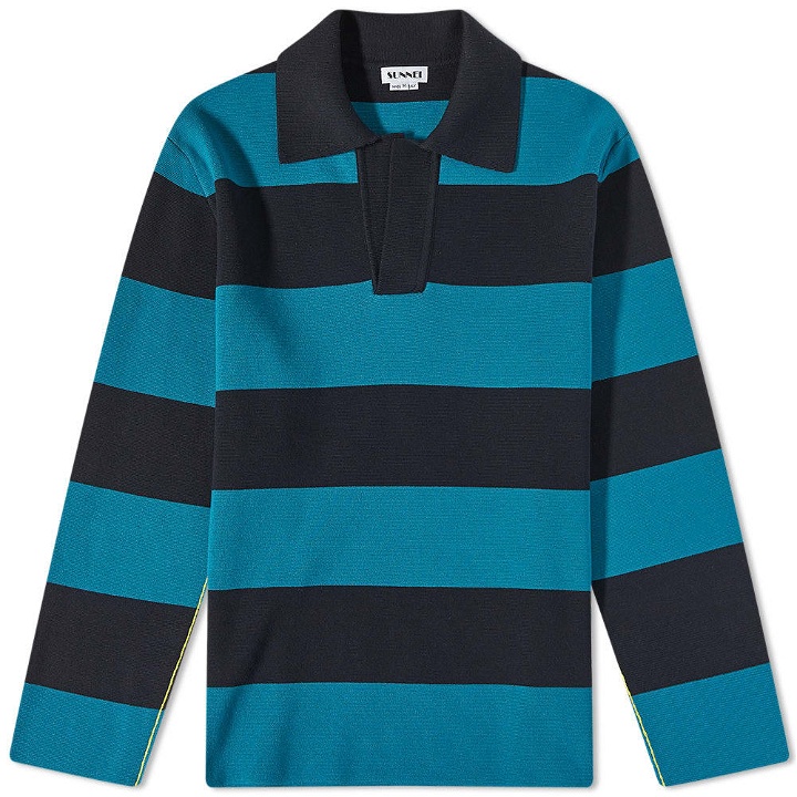 Photo: Sunnei Knit Striped Rugby Shirt