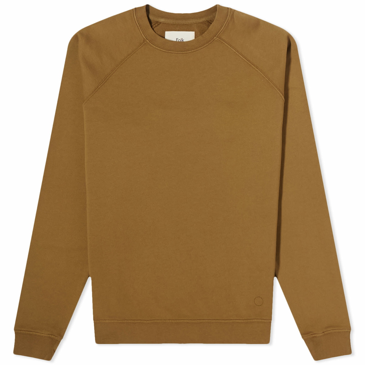 tobacco sweat Folk Men's Rivet Sweat in Tobacco Folk
