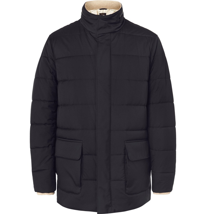 Photo: Loro Piana - Storm System® Quilted Shell Jacket - Blue