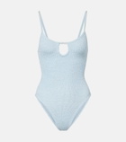Hunza G Mia beaded cutout swimsuit