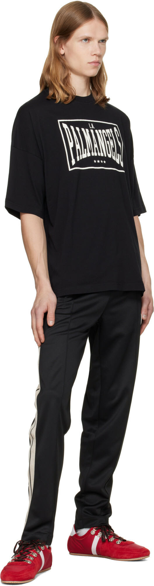 Palm Angels Black Tree Logo Track Pants