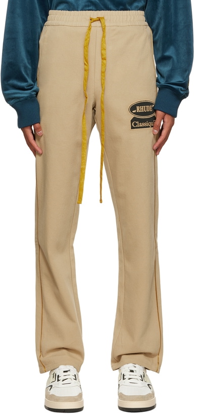 Photo: Rhude Tan Cotton Trousers