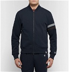 Kingsman - Todd Snyder Champion Striped Cotton-Blend Fleece-Back Jersey Zip-Up Sweatshirt - Navy