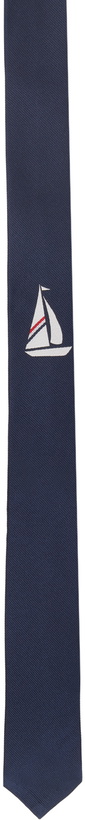 Photo: Thom Browne Navy Sailboat Tie