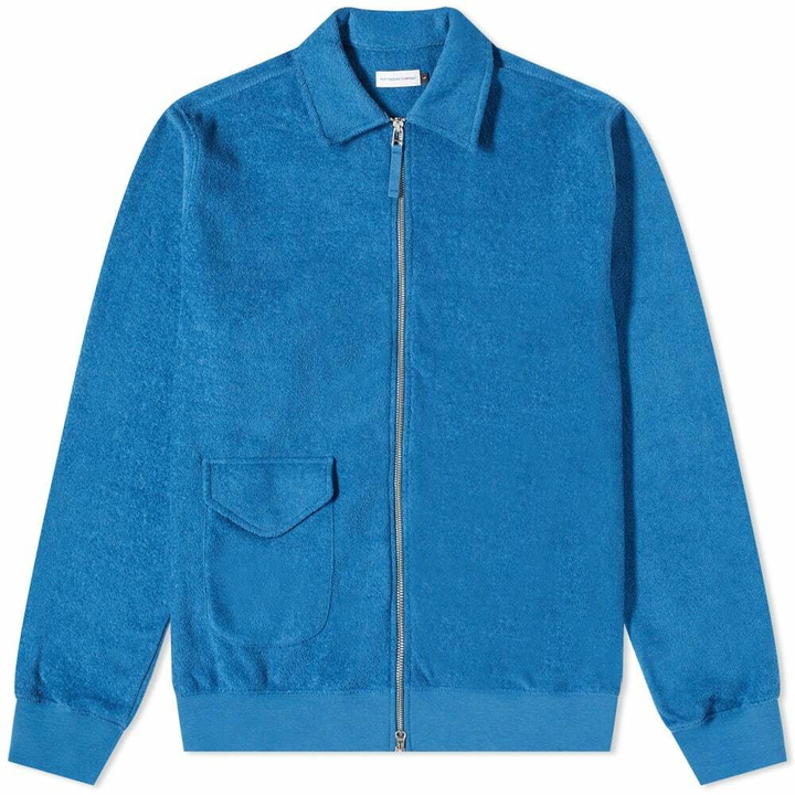 Photo: Pop Trading Company Men's Terry Zip Shirt in Limoges