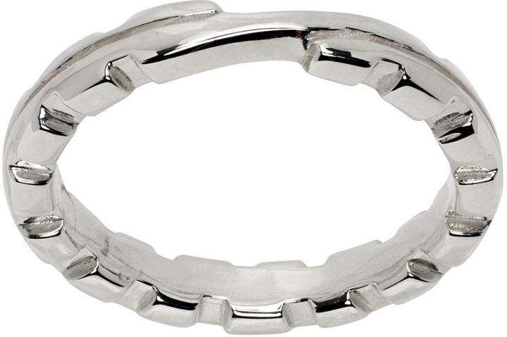 Photo: Martine Ali Silver Stacking Groove Ring