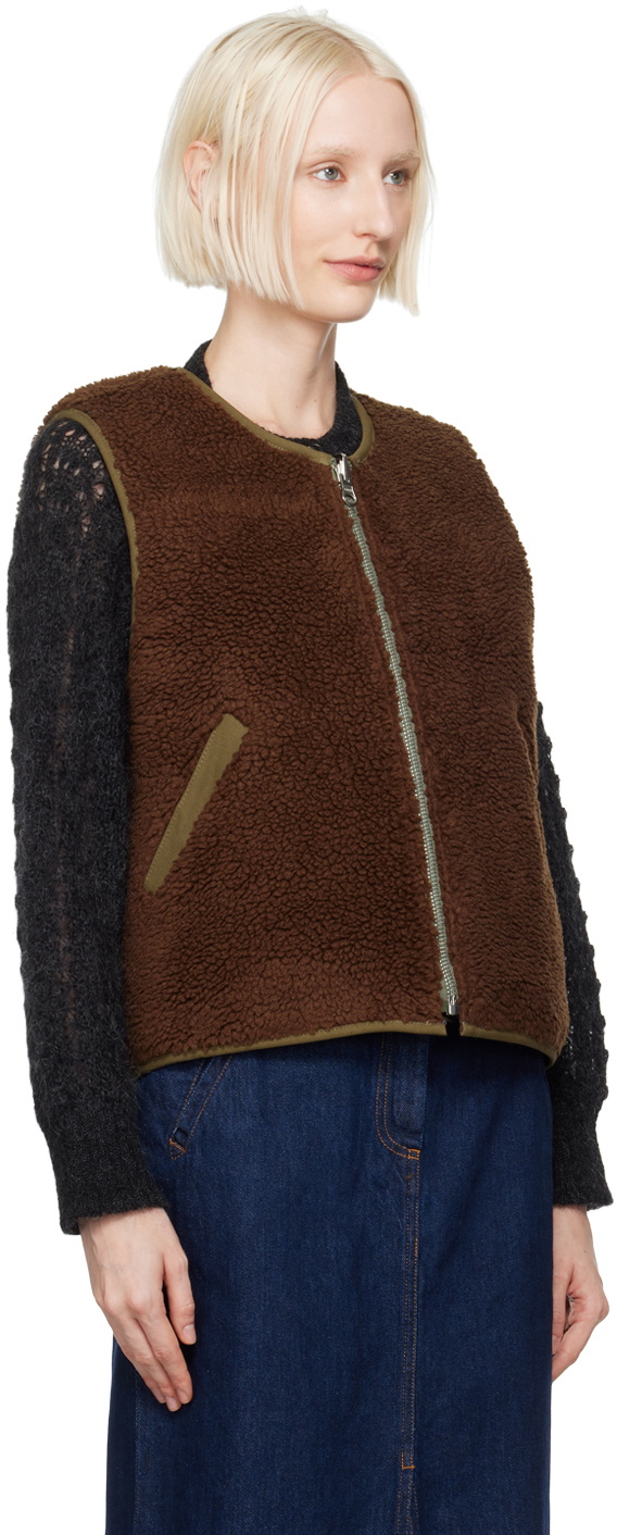 YMC Khaki Wyatt Reversible Vest