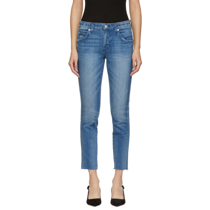 Amo Blue Stix Crop Jeans