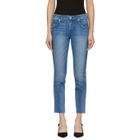 Amo Blue Stix Crop Jeans
